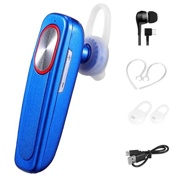 Business Single-Ear Bluetooth Headset, 32-Hour Battery Life, HD Hands-Free Calling for Driving & Delivery