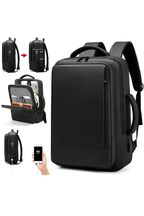 Business Smart Backpack Waterproof fit 15.6 Inch Laptop Backpack with USB Charging Port,Travel Durable Backpack