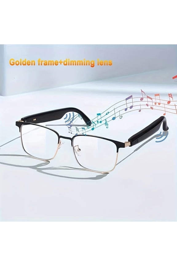 Business Smart Glasses - Auto-Tinting Lenses, HD Calls & HiFi Sound - Built-In Mic/Speaker - For Driving & Sports - Perfect Holiday Gift
