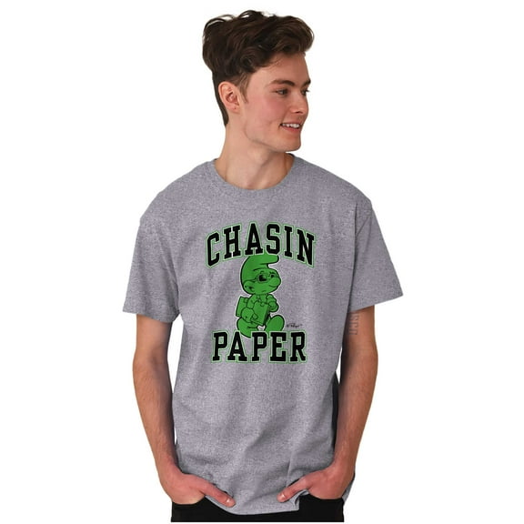 Business Smurf Boss Chasin Paper Men's Graphic T Shirt Tees Brisco Brands S