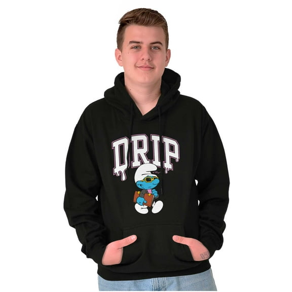 Business Smurf Cartoon Cool Boss Drip Hoodie Sweatshirt Women Men Brisco Brands S