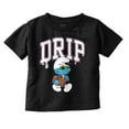 thumbnail image 1 of Business Smurf Cartoon Cool Boss Drip Toddler Boy Girl T Shirt Infant Toddler Brisco Brands 3T, 1 of 6