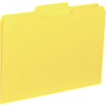thumbnail image 1 of Business Source 1/3 Tab Cut Letter Recycled Top Tab File Folder - 8 1/2" x 11" - Top Tab Location - Assorted Position Tab Position - Yellow - 10% Recy | Bundle of 2 Boxes, 1 of 1
