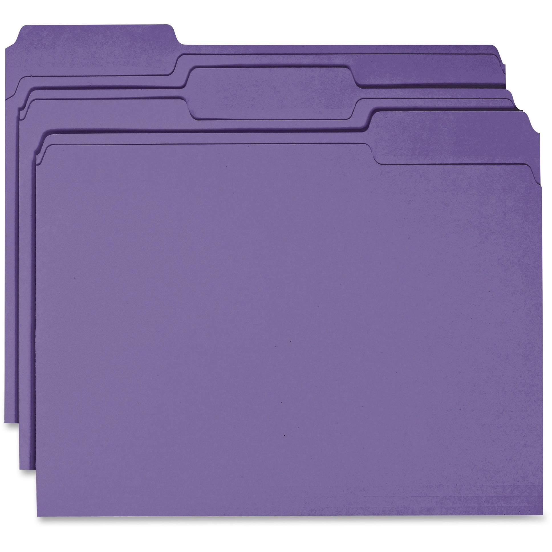 Business Source 1/3 Tab Cut Recycled Top Tab File Folder - Purple - 10% Recycled - 100 / Box Business Source 1/3 Tab Cut Recycled Top Tab File Folder - Purple - 10% Recycled - 100 / Box