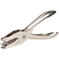 Business Source 1/4" Round Ticket Punch - 1 Punch Head(s) - 1/4" Punch Size - Round Shape - Silver | Bundle of 5