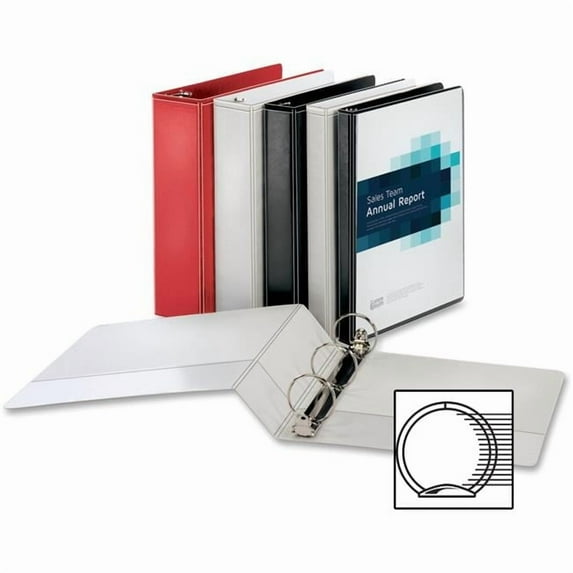 Business Source 1 in. Ring Binder - Red