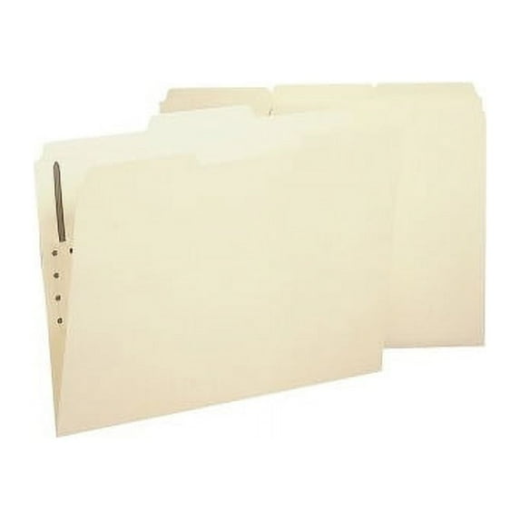 Business Source 2-Ply Tab Manila Letter Fastener Folder Letter - 8 1/2 ...