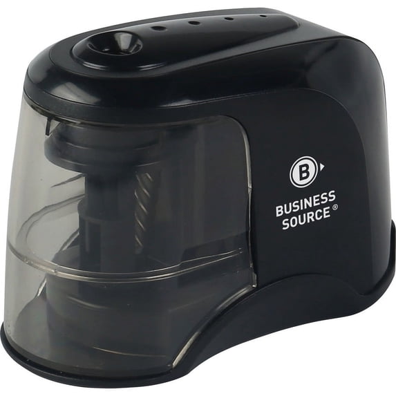 Business Source 2-way Electric Pencil Sharpener - AC Adapter Powered - Steel Alloy, ABS Plastic - 1 Each | Bundle of 5