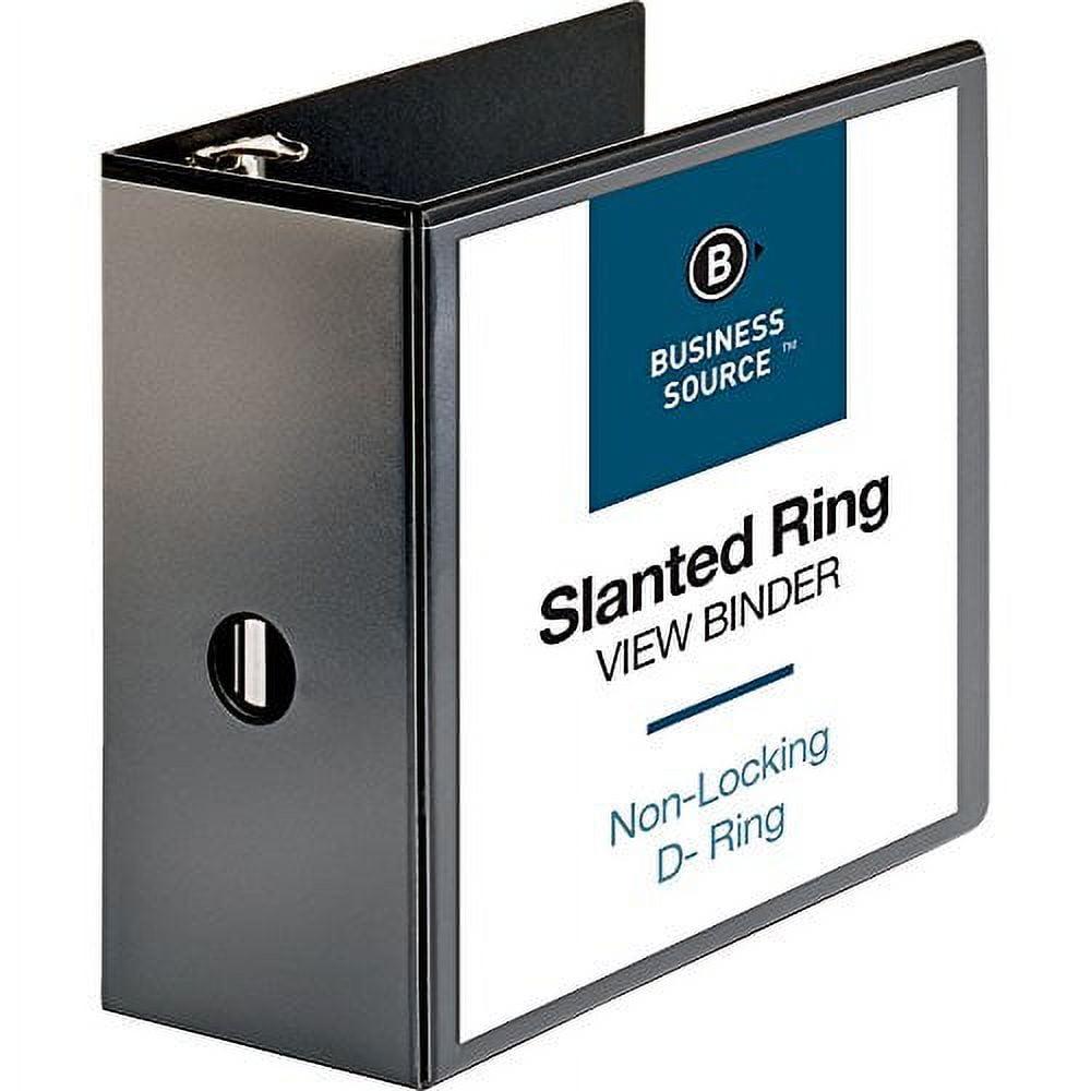 Pen + Gear 3-Ring Durable View Binder, 2 Black, Slant Ring