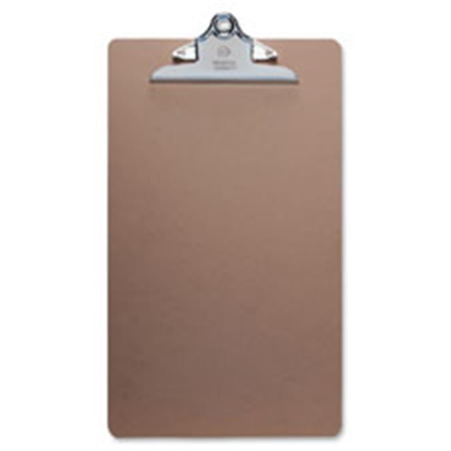 Business Source  9 x 12.5 in. Hardboard Clipboard - Brown