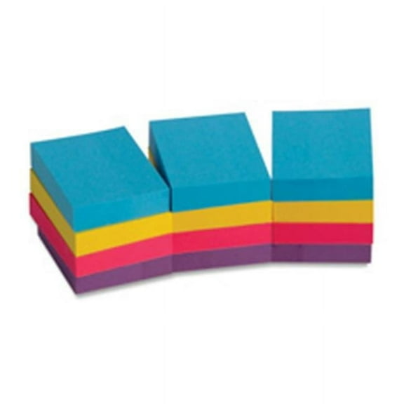 Business Source Adhesive Notes - Assorted Extreme - 1.5 in. x 2 in.