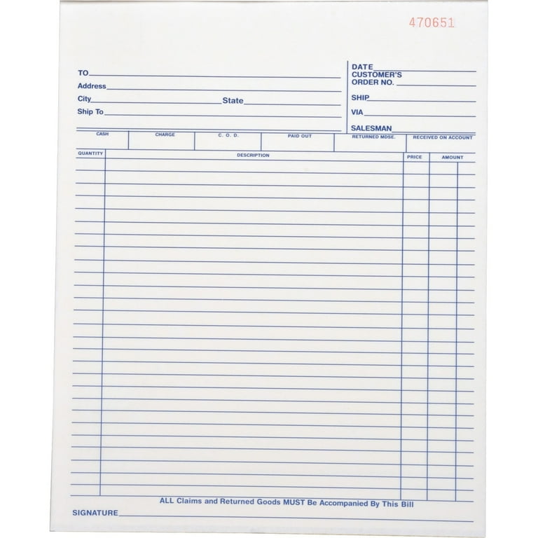 Business Source All-purpose Carbonless Forms Book Business Source All-purpose Carbonless Forms Book