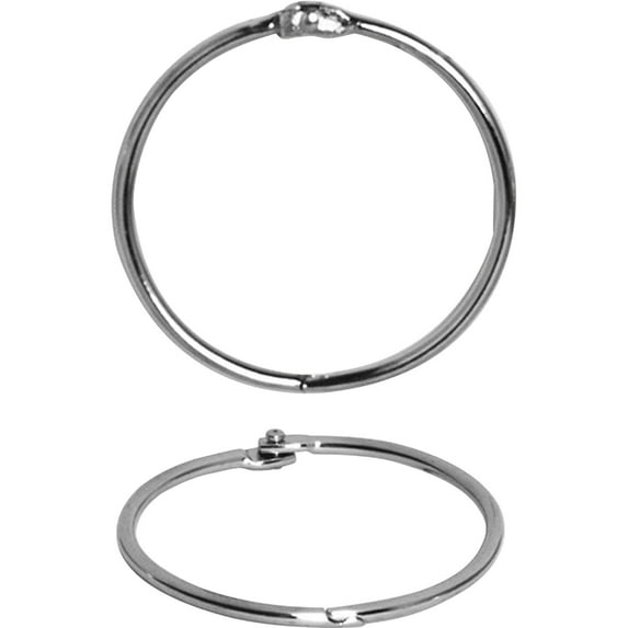 Business Source, BSN01439BD, Standard Book Rings, 250 / Bundle, Silver