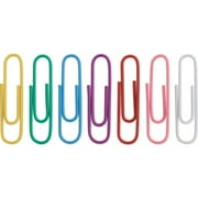 Business Source, BSN01605, Vinyl-coated Gem Clips, 500 / Box, Assorted