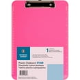 thumbnail image 1 of Business Source, BSN01868BD, Flat Clip Plastic Clipboard, 6 / Bundle, Neon Pink, 1 of 3