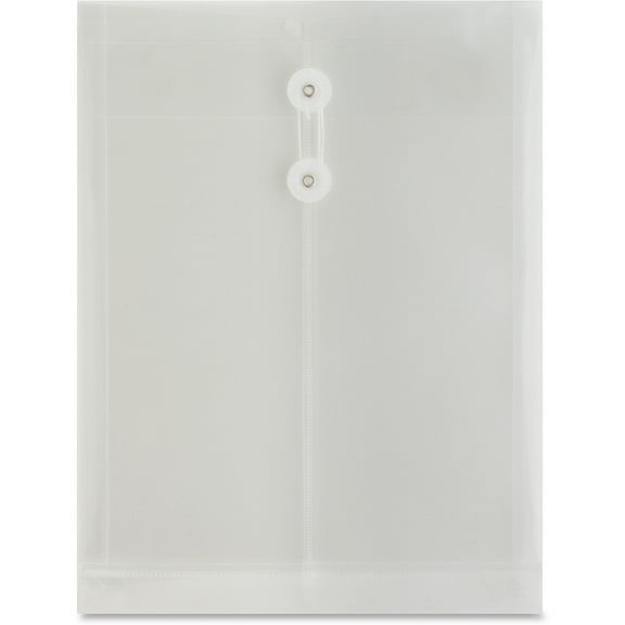 Business Source, BSN02020, String Closure Top-open Poly Envelope, 1 Each, Clear
