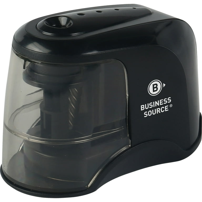 Business Source 2-way Electric Pencil Sharpener - AC Adapter Powered - Steel Alloy, ABS Plastic - 1 Each Business Source 2-way Electric Pencil Sharpener - AC Adapter Powered - Steel Alloy, ABS Plastic - 1 Each