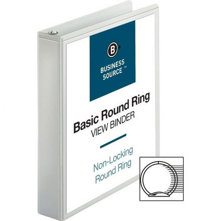 Business Source Basic Round Ring Binders