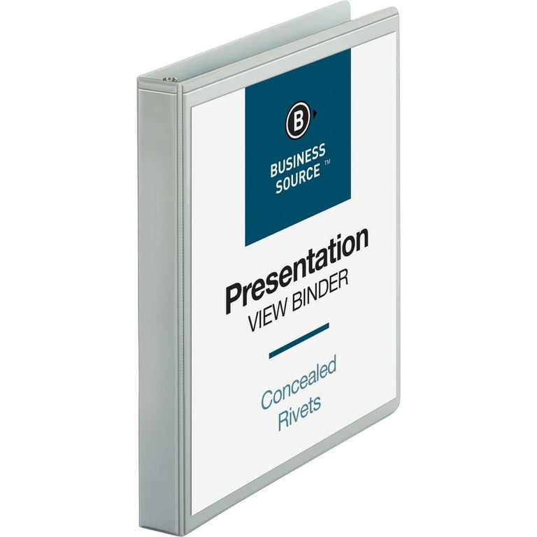 Business Source Standard View Round Ring Binders Business Source Standard View Round Ring Binders