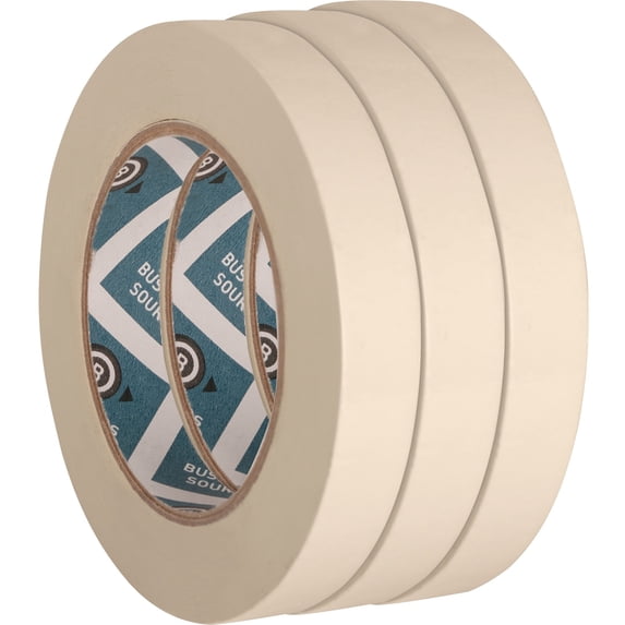 Business Source, BSN16460BD, Utility-purpose Masking Tape, 6 / Bundle, Tan