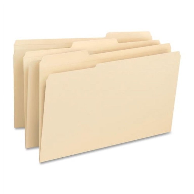 Business Source, BSN16516, 1/3-cut 1-ply Tab File Folders