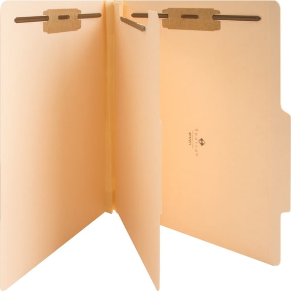 Business Source, BSN17271, 4-Part Manila Classification Folders, 10 / Box