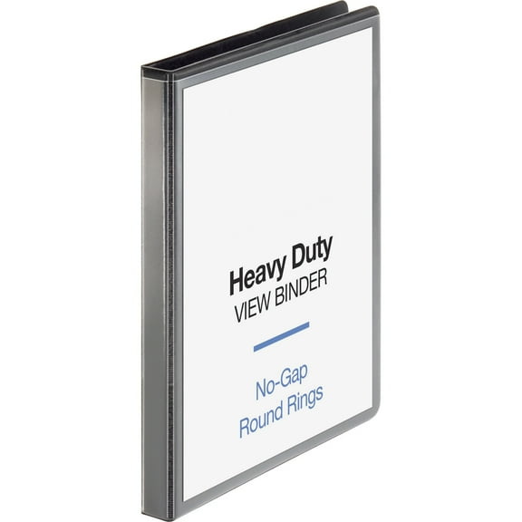 Business Source, BSN19550, Heavy-duty View Binder, 1 Each, Black