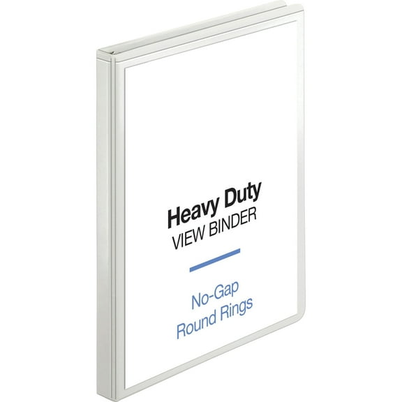 Business Source, BSN19551, Round-ring View Binder, 1 Each, White