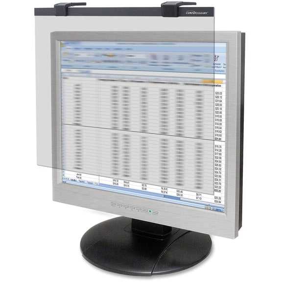 Business Source, BSN20510, 19"-20" LCD Privacy/Antiglare Filter, 1, Black