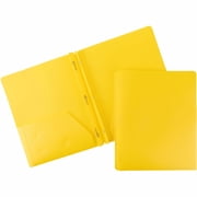 Business Source, BSN20884, 3-Hole Punched Poly Portfolios, 1 Each, Yellow