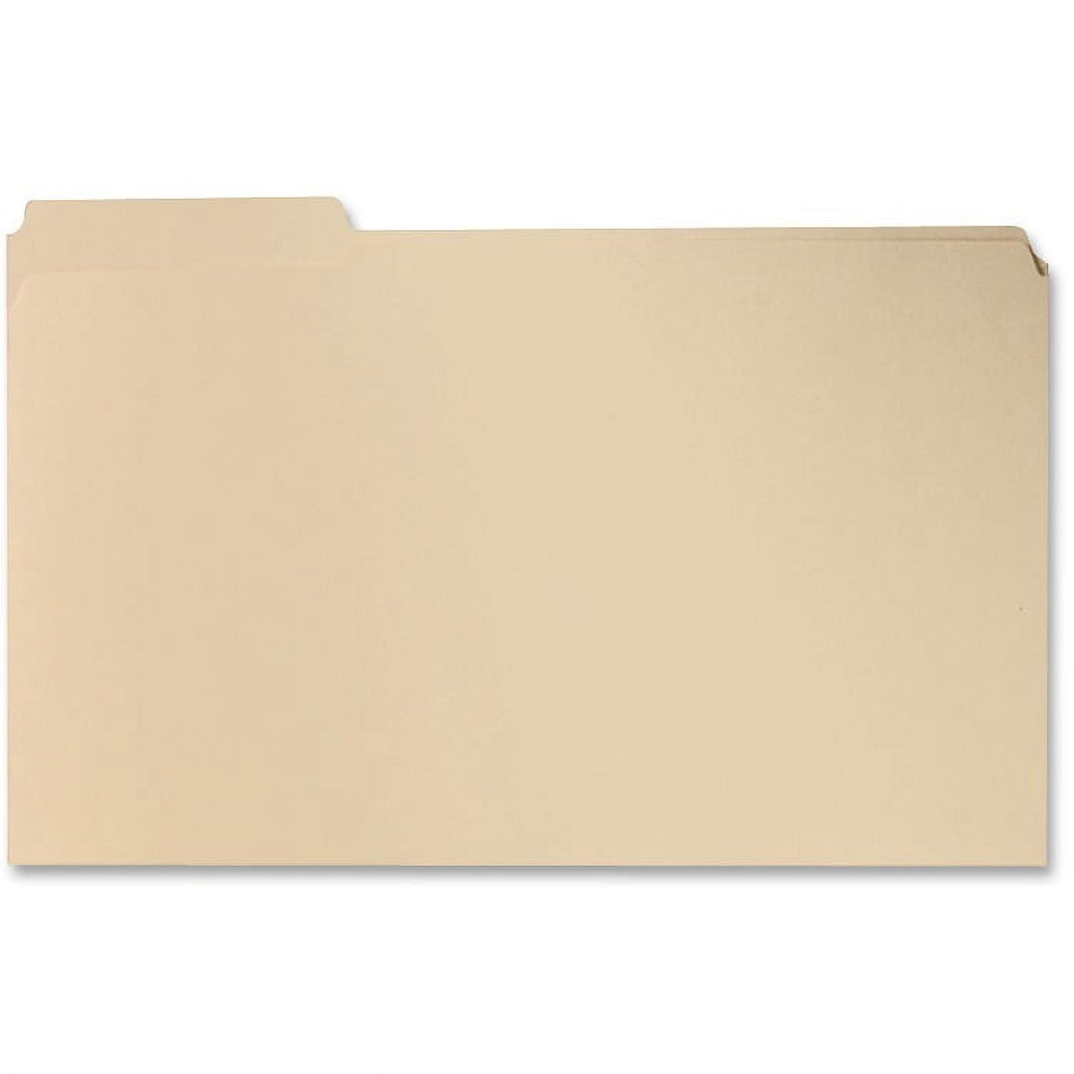 Business Source, BSN241113, 2-Ply 1/3-cut Tab Manila File Folders, 100 / Box