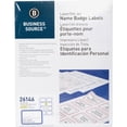 thumbnail image 1 of Business Source, BSN26146, Laser/Inkjet Name Badge Labels, 400 / Pack, Blue, 1 of 2