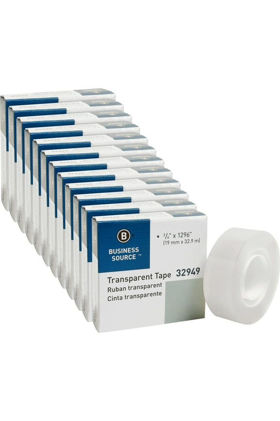 , BSN32949PK, All-purpose Transparent Tape, 12 / Pack, Clear