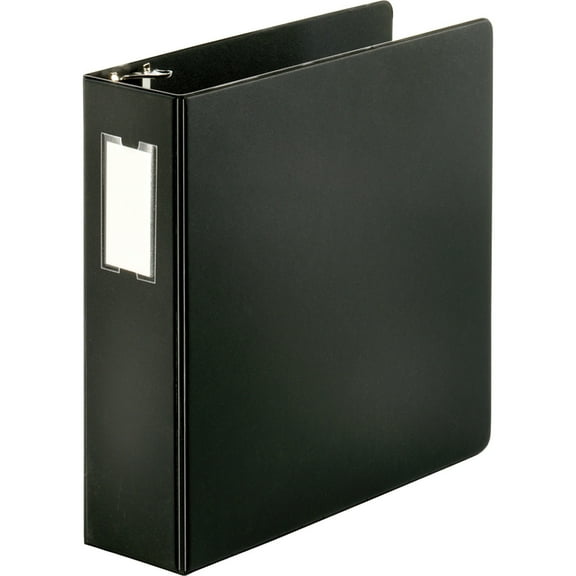 Business Source, BSN33113, Slanted D-ring Binders, 1 Each, Black