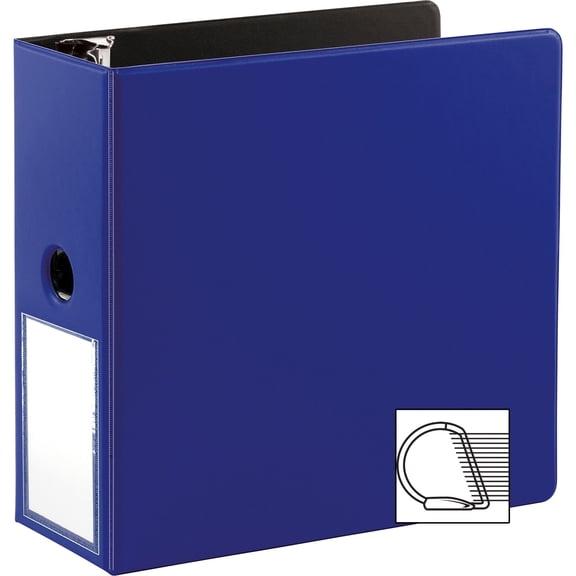 Business Source, BSN33123, 5" D-Ring Binder, 1 Each, Navy