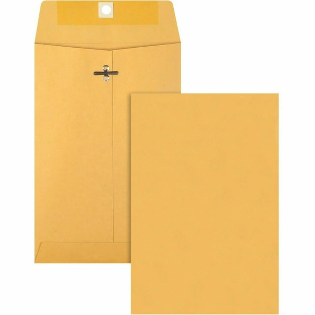 Business Source BSN36660 Clasp Envelopes 28 lb. 6in.x9in. Brown Kraft