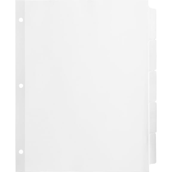 Business Source, BSN36683, Reinforced Hole Punched Indexes, 36 / Box