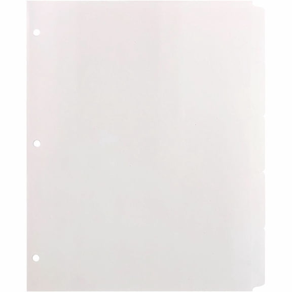 Business Source, BSN36683, Reinforced Hole Punched Indexes, 36 / Box