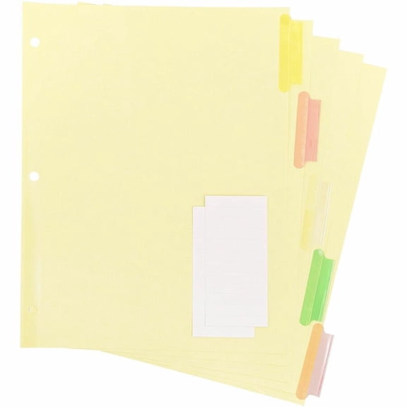 Business Source, BSN36692BX, Insertable Tab Ring Binder Indexes, 50 / Box