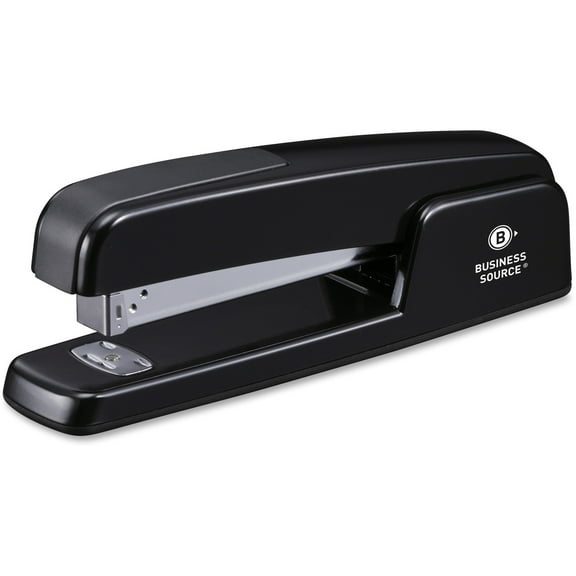 Business Source, BSN41877, Die-cast Stapler, 1 Each, Black