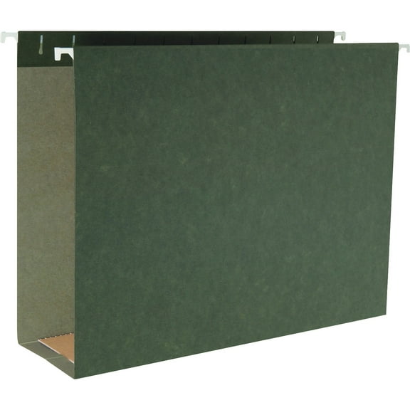 Business Source, BSN43855, Hanging Box Bottom File Folders, 25 / Box, Standard Green