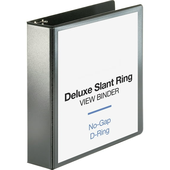 Business Source, BSN62468, Slant-D Ring Binder, 1 Each, Black