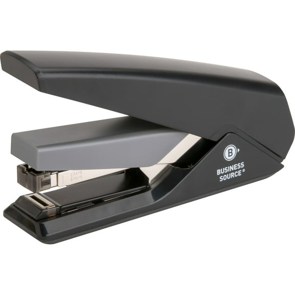 Business Source, BSN62838, Full Strip Flat-Clinch Stapler, 1 Each, Black
