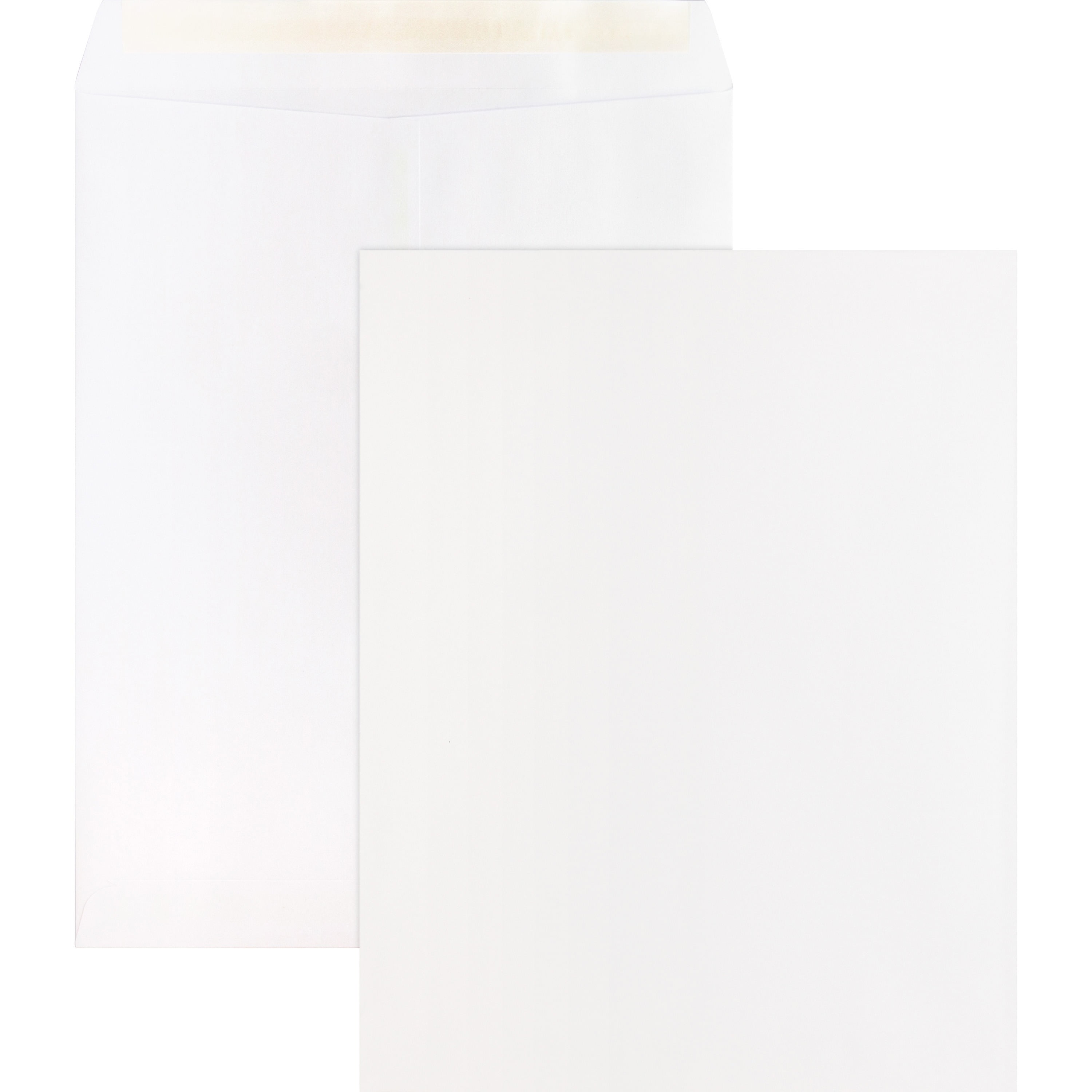 Business Source, BSN65451, Self Sealing Catalog Envelopes, 100 / Box, White