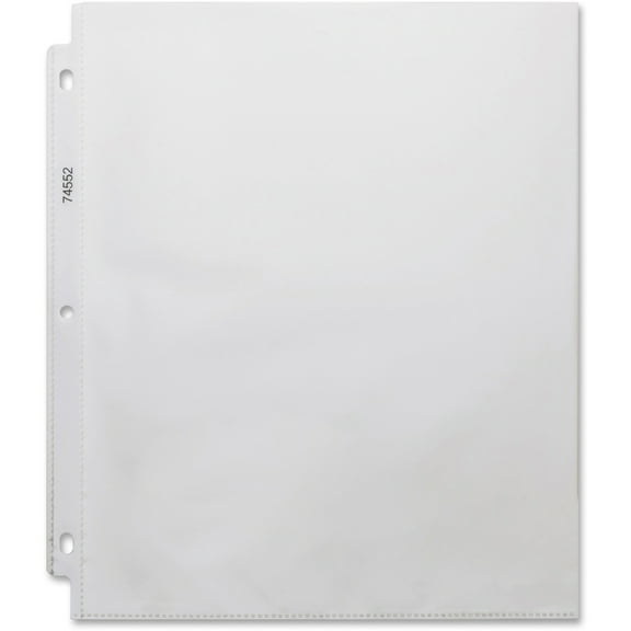 Business Source, BSN74552, Top-loading 3-hole Sheet Protectors, 200 / Box, Clear