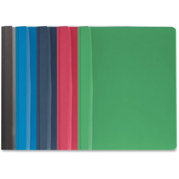 Business Source, BSN78519, Clear Front Report Covers, 25 / Box, Assorted