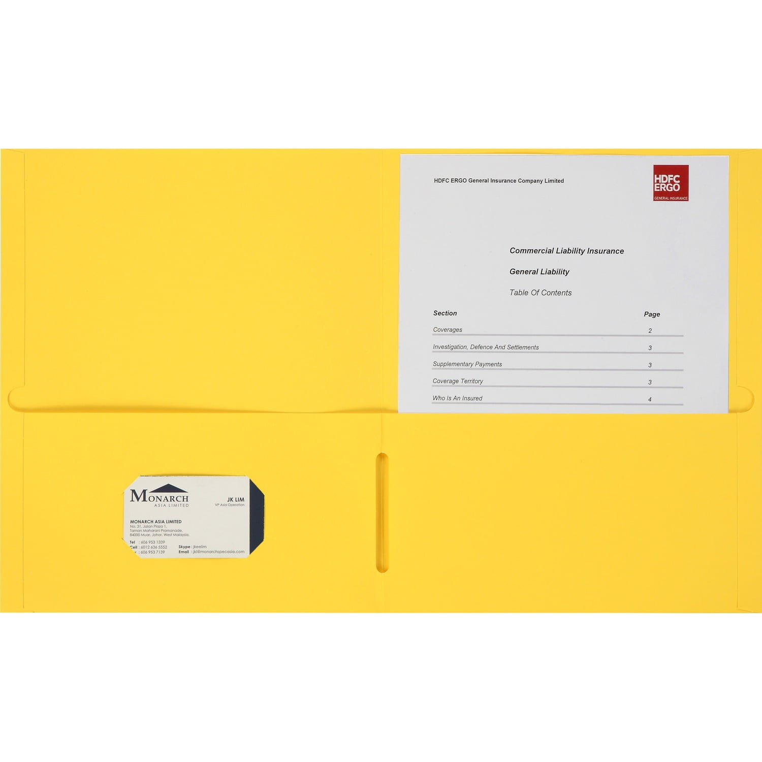 Business Source, BSN78556, 8-1/2x11 Double Pocket Portfolio, 25 / Box, Yellow