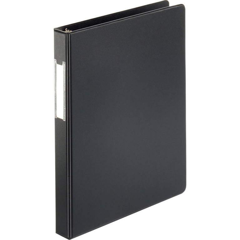 Business Source Basic Round Ring Binder w/Label Holder - 2 Business Source Basic Round Ring Binder w/Label Holder - 2