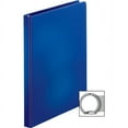 thumbnail image 1 of Business Source Basic Round Ring Binders - 1/2" Binder Capacity - Letter - 8 1/2" x 11" Sheet Size - Round Ring Fastener(s) - Vinyl - Dark Blue - 8.96 oz - 1 Each | Bundle of 5 Each, 1 of 1
