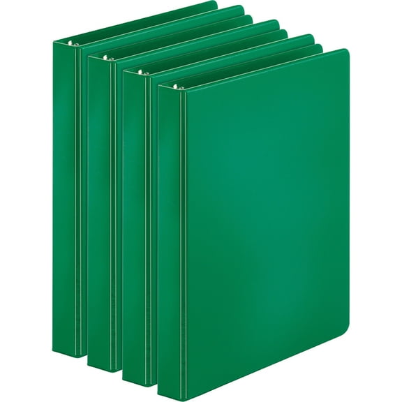 Business Source Basic Round Ring Binders - 1" Binder Capacity - Letter - 8 1/2" X 11" Sheet Size - 225 Sheet Capacity - 3 X Round Ring Fastener(s) - Inside Front & Back Pocket(s) - Chipboard